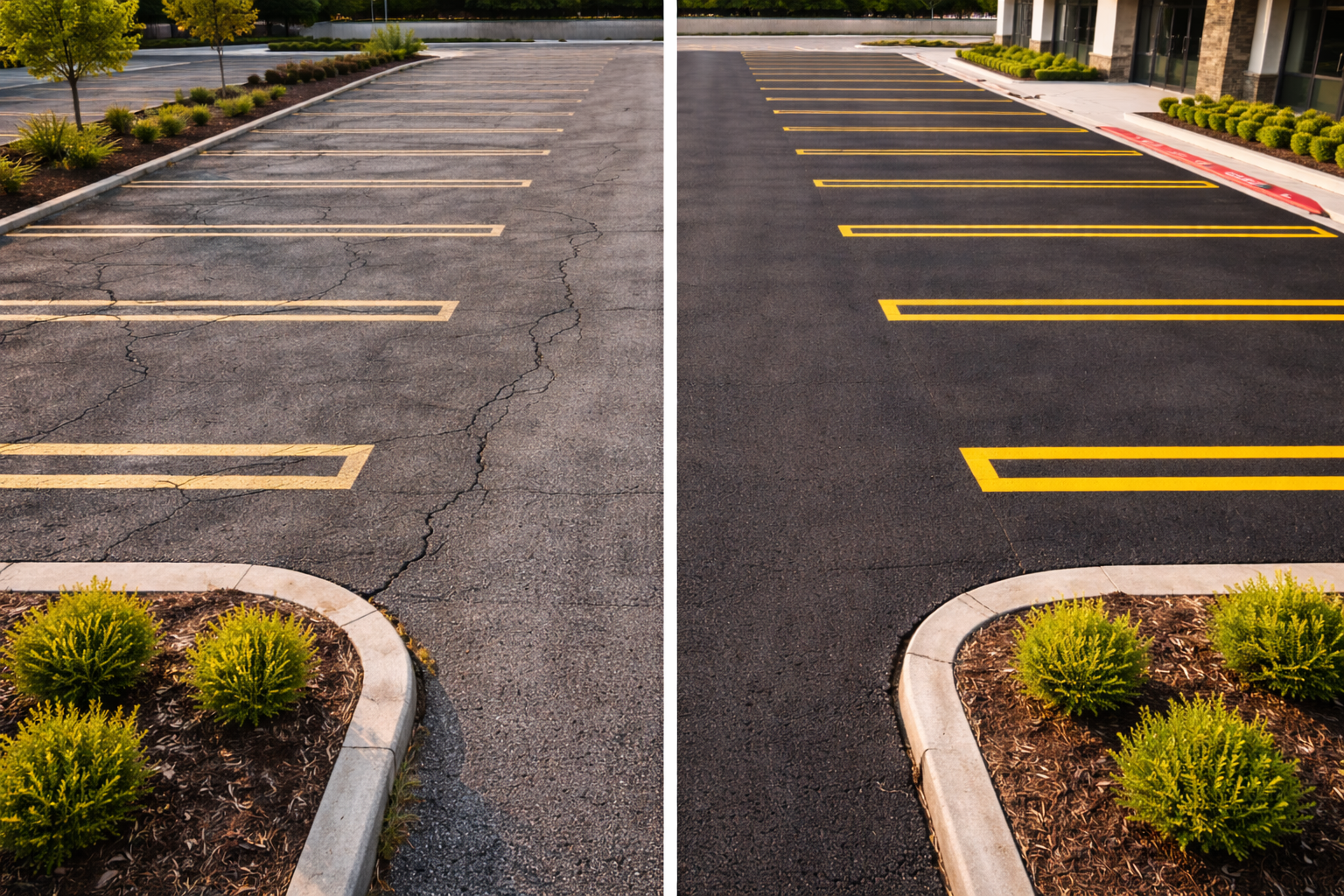 Line striping work photo 2